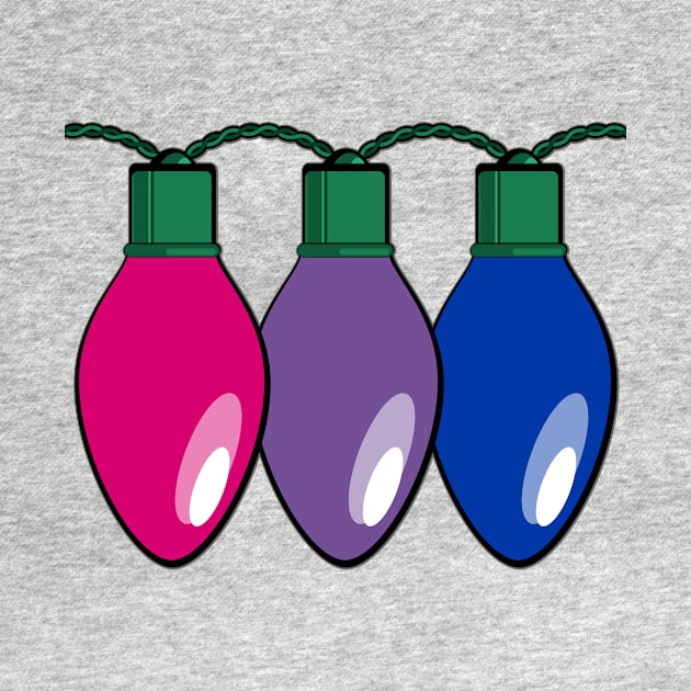 Bisexual Pride Christmas Lights by wheedesign